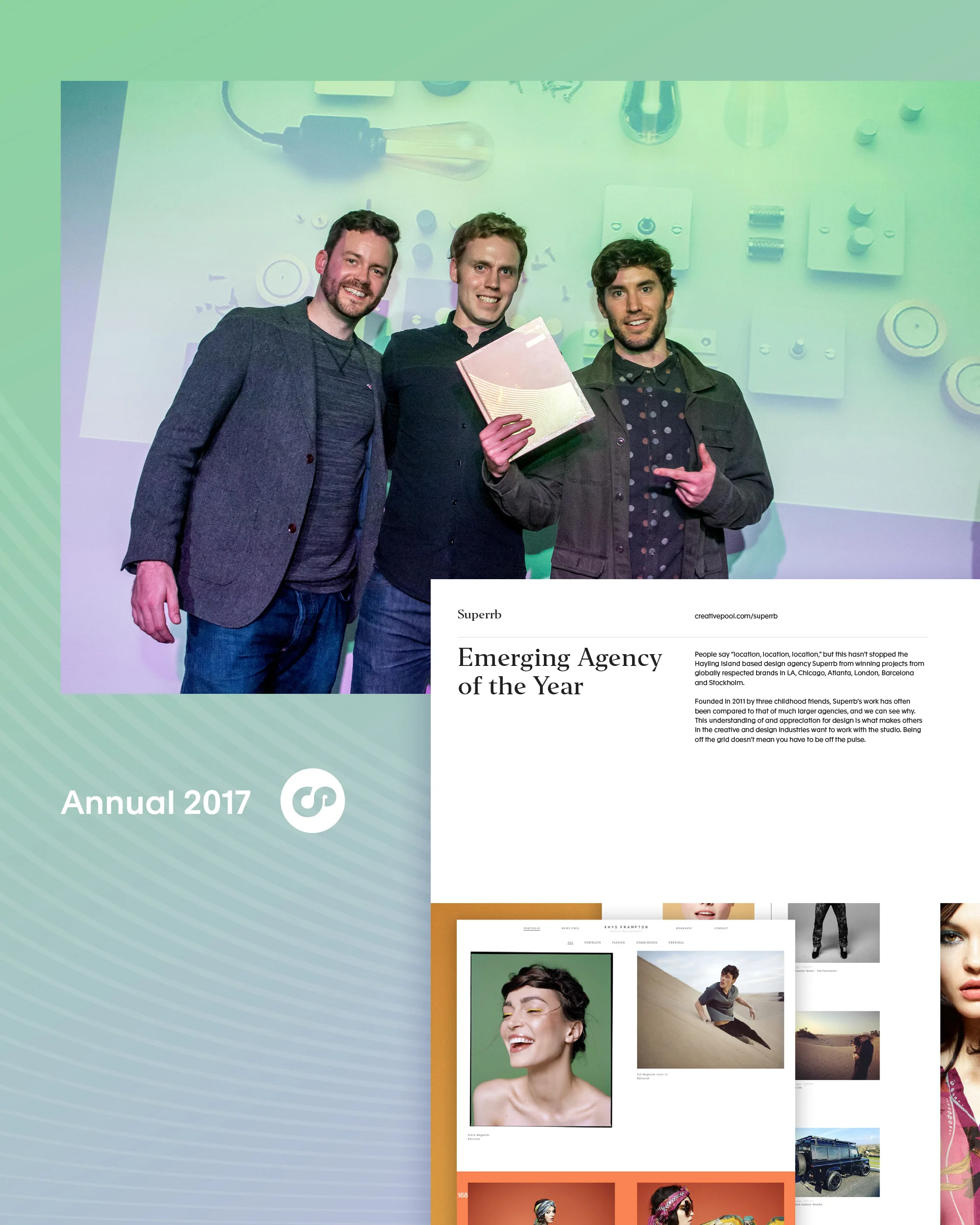 Thumbnail of Superrb directors pickup Creativepool award for emerging agency