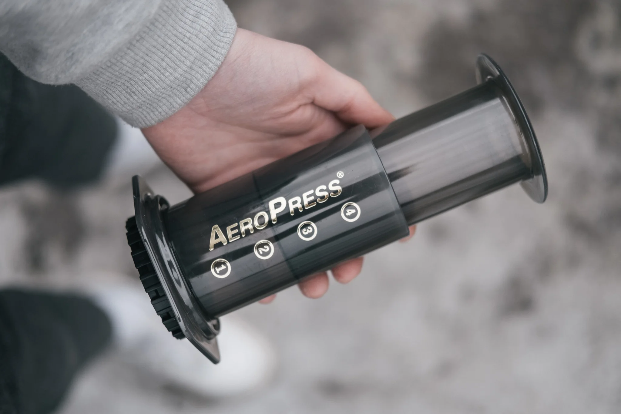 AeroPress product imagery used in website design by Superrb