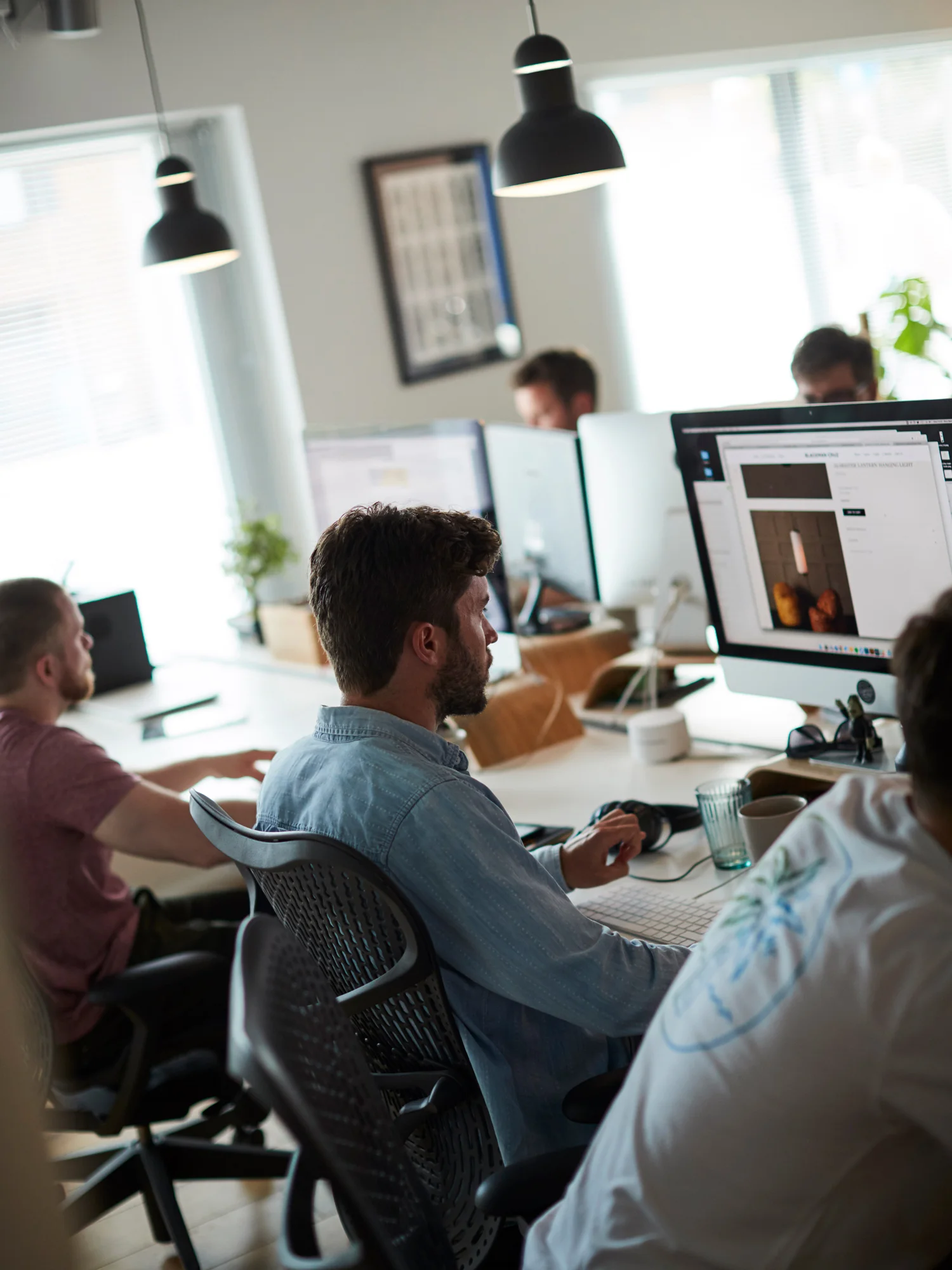 A Superrb designer working on a project