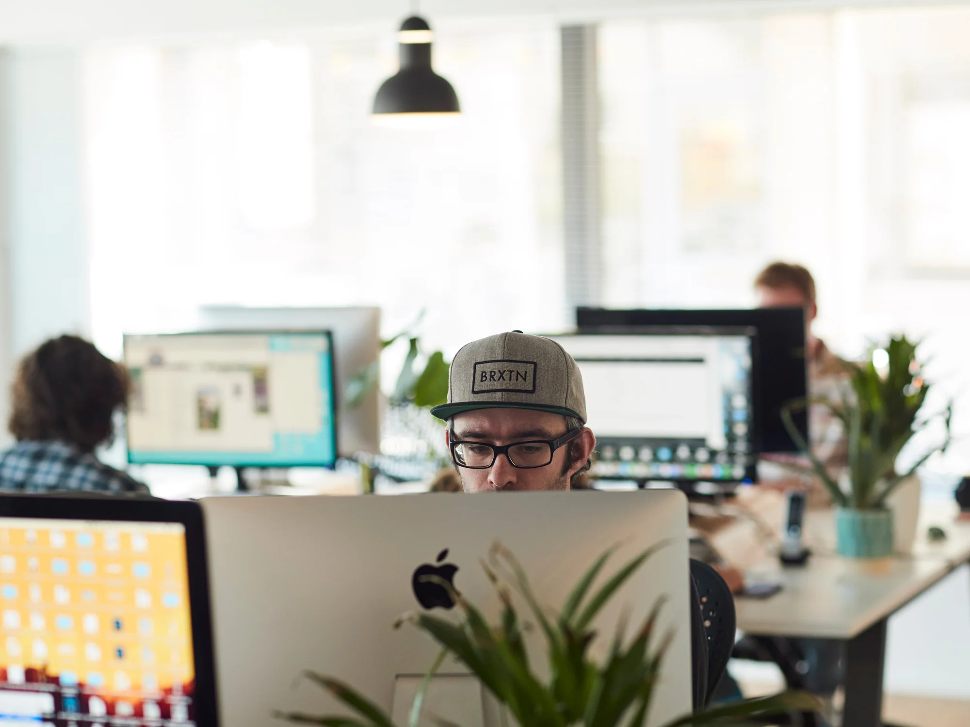 A Superrb website designer working on a project