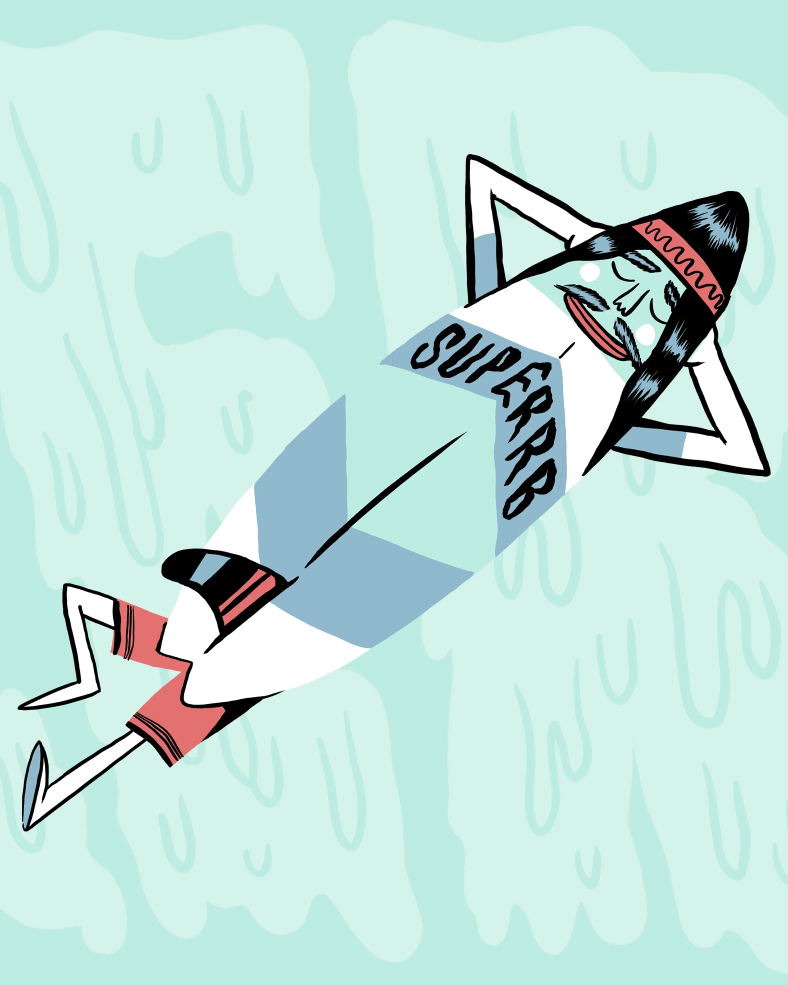 Thumbnail of Stevie Gee's surfboard illustration