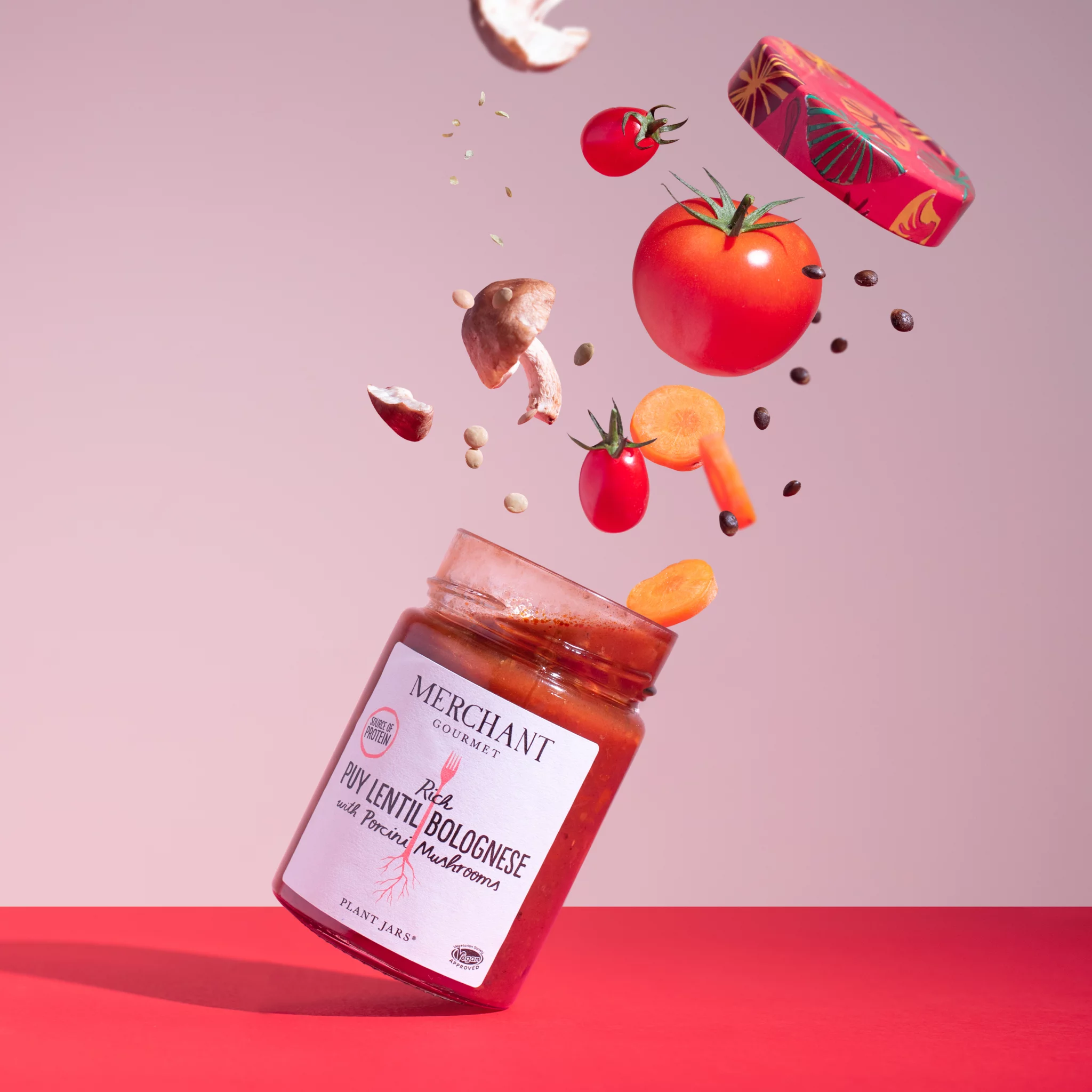 Merchant Gourmet jar image used for their website build by Superrb